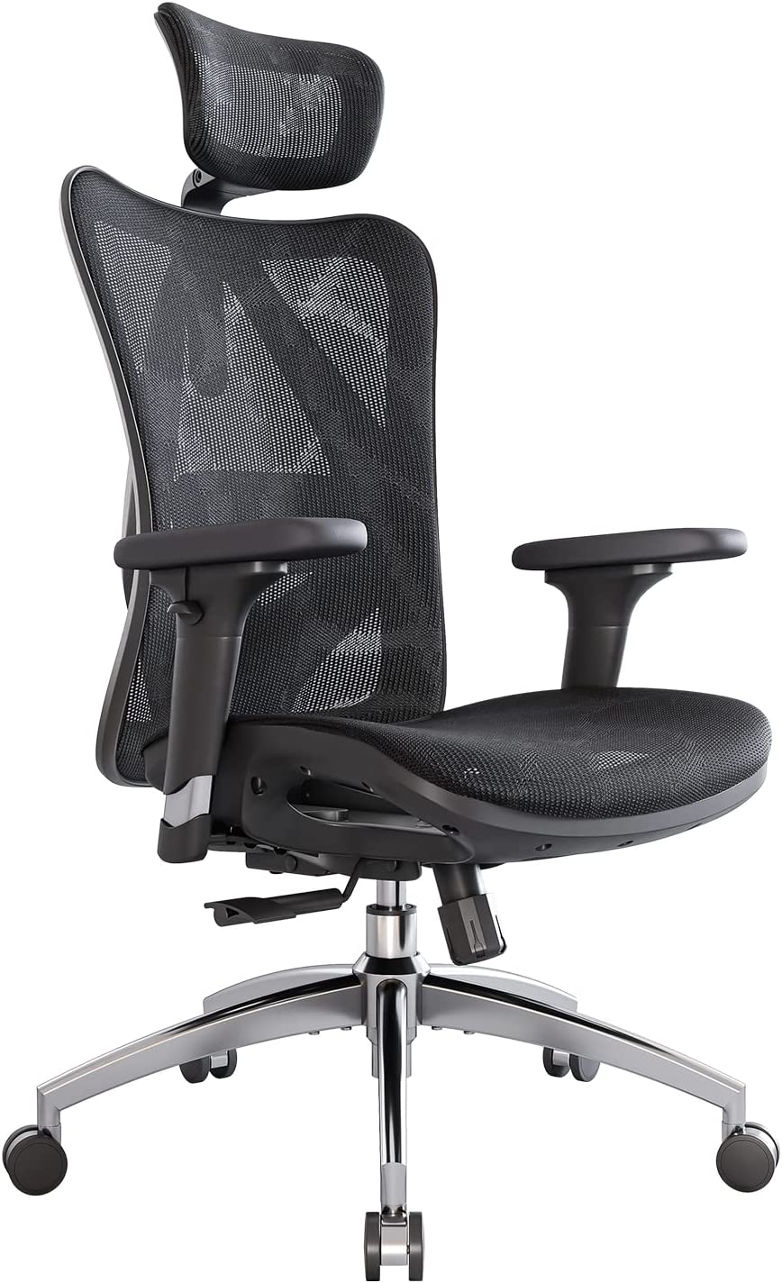 Teljesen hálós, ergonomikus íróasztali szék - szürke