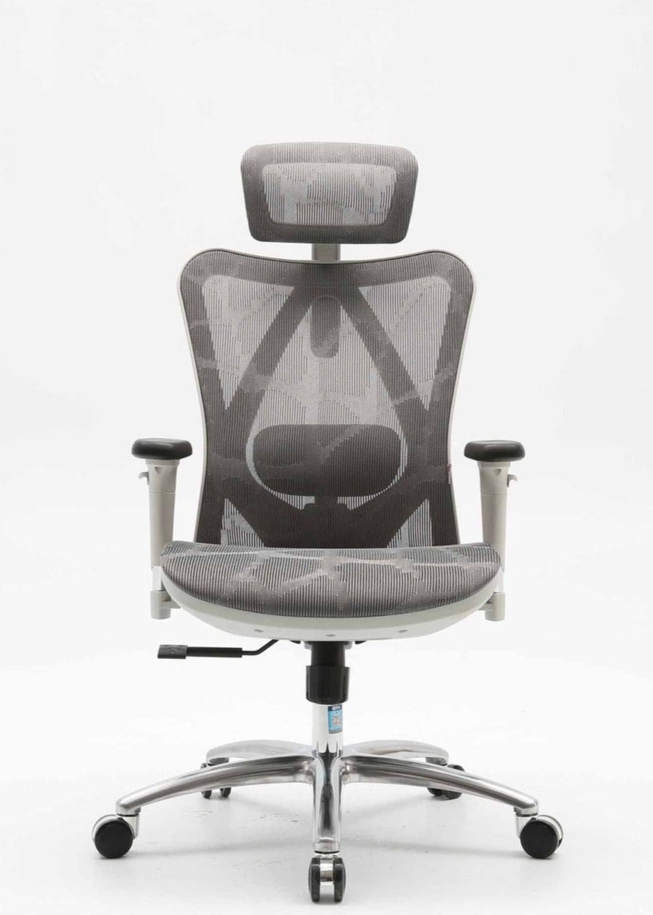 Teljesen hálós, ergonomikus íróasztali szék - szürke
