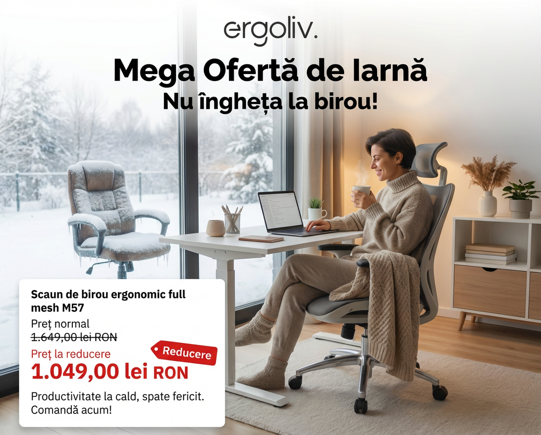 Scaunul ergonomic ergoliv M57, ofertă de sezon