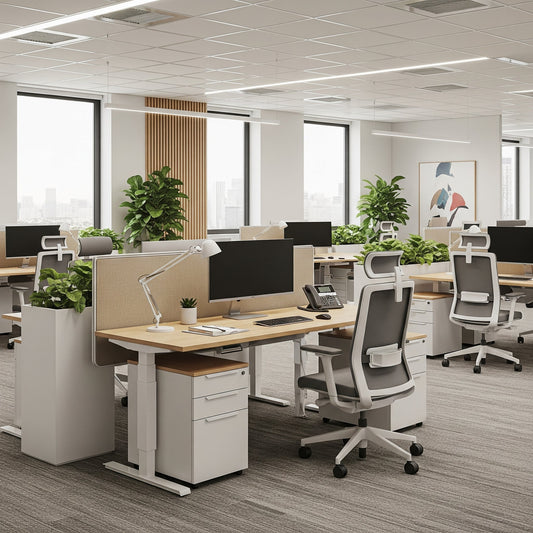 Biroul modern hibrid: Ghidul complet pentru amenajarea spațiilor de lucru ergonomice în 2026