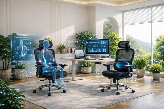 scaun ergonomic birou smart monitorizare postura AI