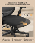 ProtoArc EC200 sliding seat, adjustable depth · ergoliv