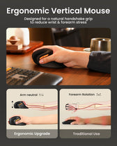 Handshake grip on the ProtoArc EM11 NL compared with a flat mouse · ergoliv