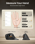 Hand size guide for the ProtoArc EM11 Pro · ergoliv