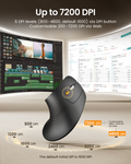 ProtoArc EM11 Pro sensor up to 7,200 DPI · ergoliv