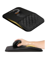 ProtoArc MP50 ergonomic mouse pad with wrist rest, black · ergoliv