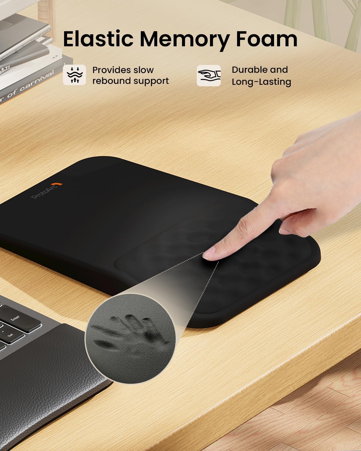 Memory foam in the ProtoArc MP50 wrist rest · ergoliv