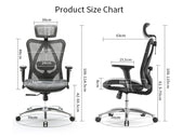 Scaun de birou ergonomic M57 full mesh · ergoliv