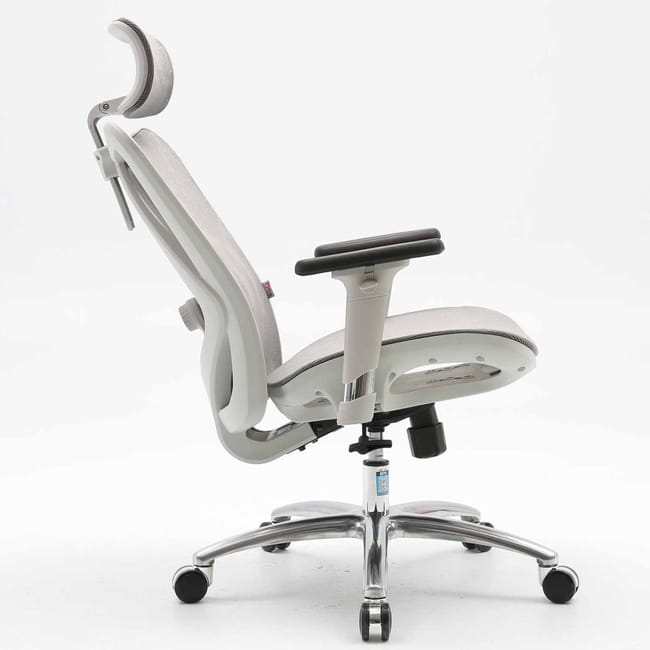 Teljesen hálós, ergonomikus íróasztali szék - szürke
